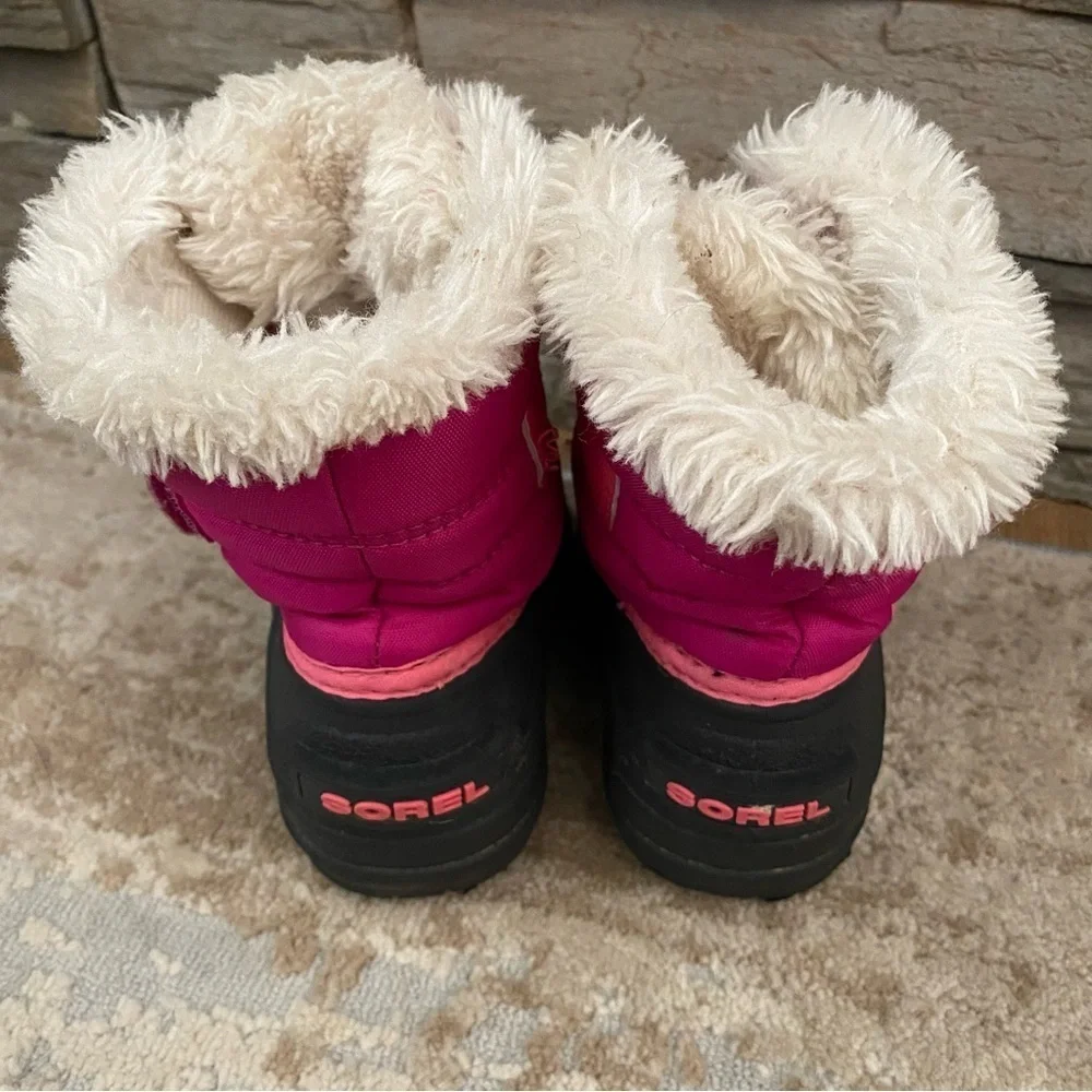 Sorel SNOW COMMANDER Boots Tropic Pink Deep Blush Winter Booties Waterproof: 5